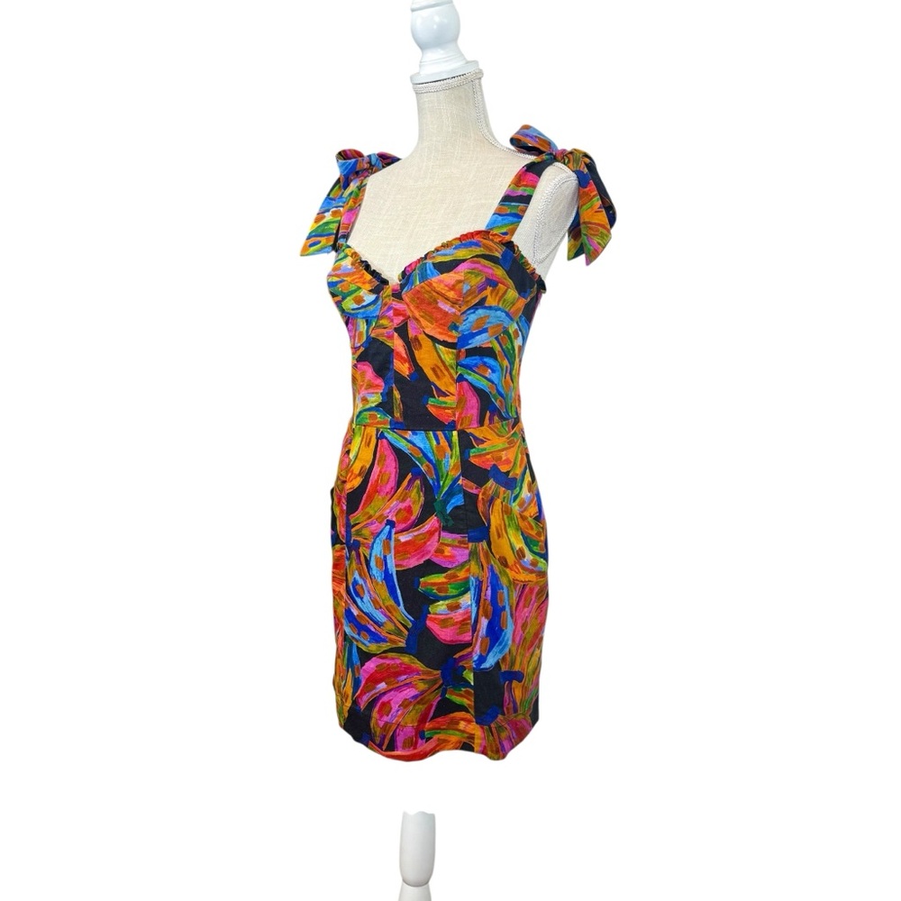 FARM Rio Multicolor Tropical Print Mini Dress - Picture 2 of 13